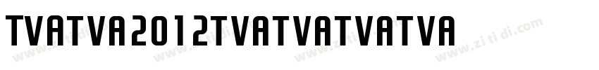 TVA 2012字体转换